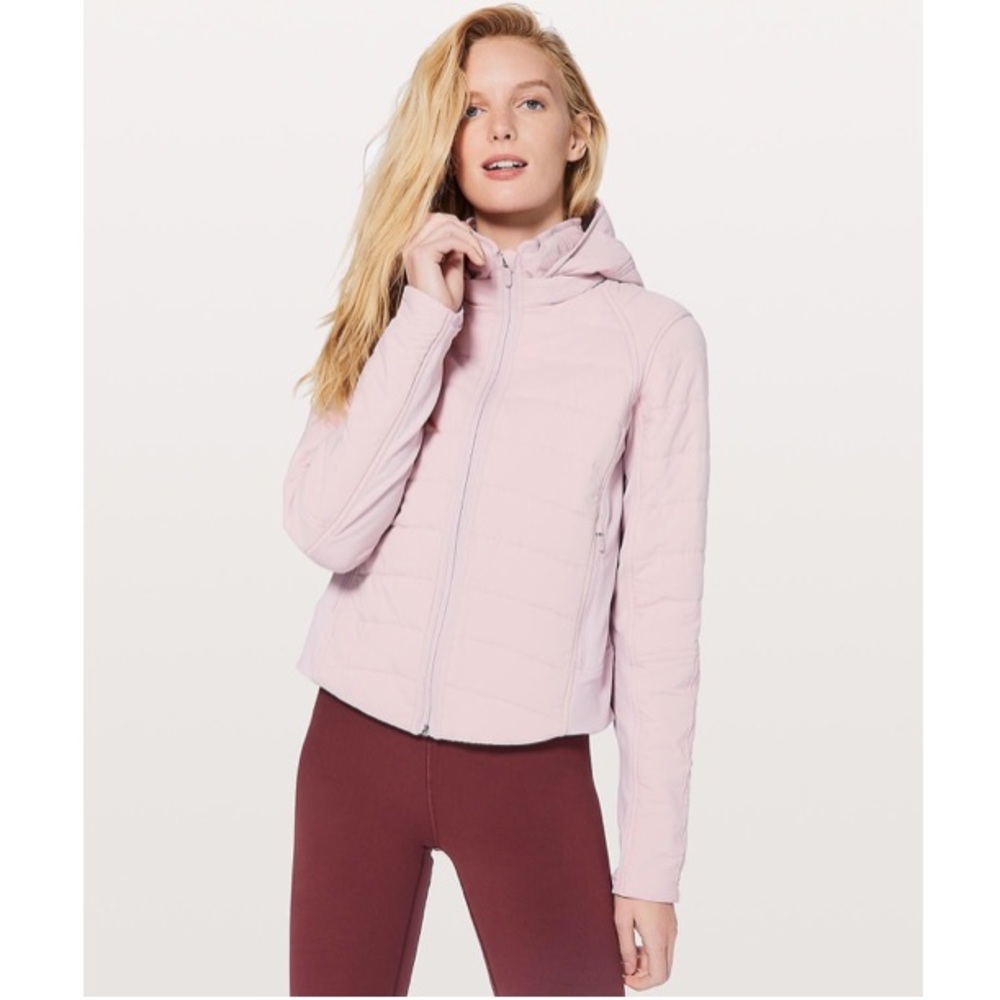 Lululemon push your pace jacket sand pink